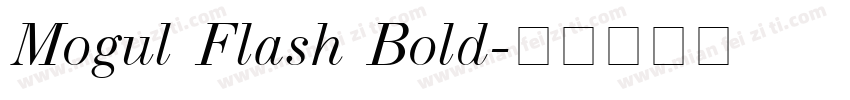 Mogul Flash Bold字体转换